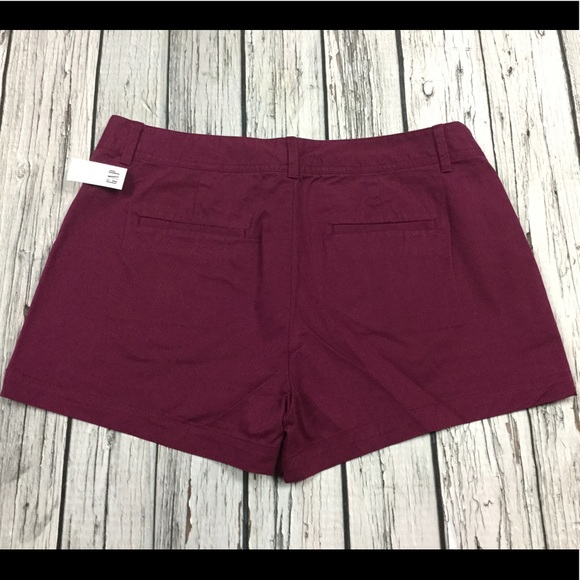 Gap Women 16 or 20 Shorts Wine Burgundy Shorts - Picture 4 of 4